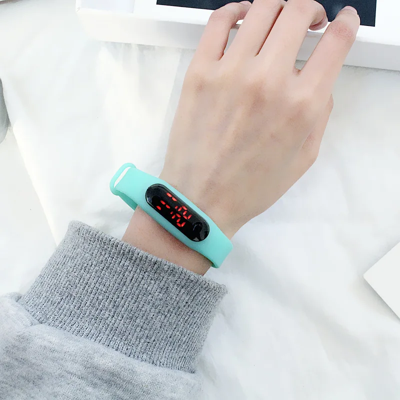 Kids Watches Boys Digital Watch For Girls Silicone Strap Pink Waterproof Children Wrist New Teens Sports Led reloj | Наручные часы