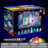 8pcsset between us space alien figures game game among classic funny toy for children kids model building blocks gift