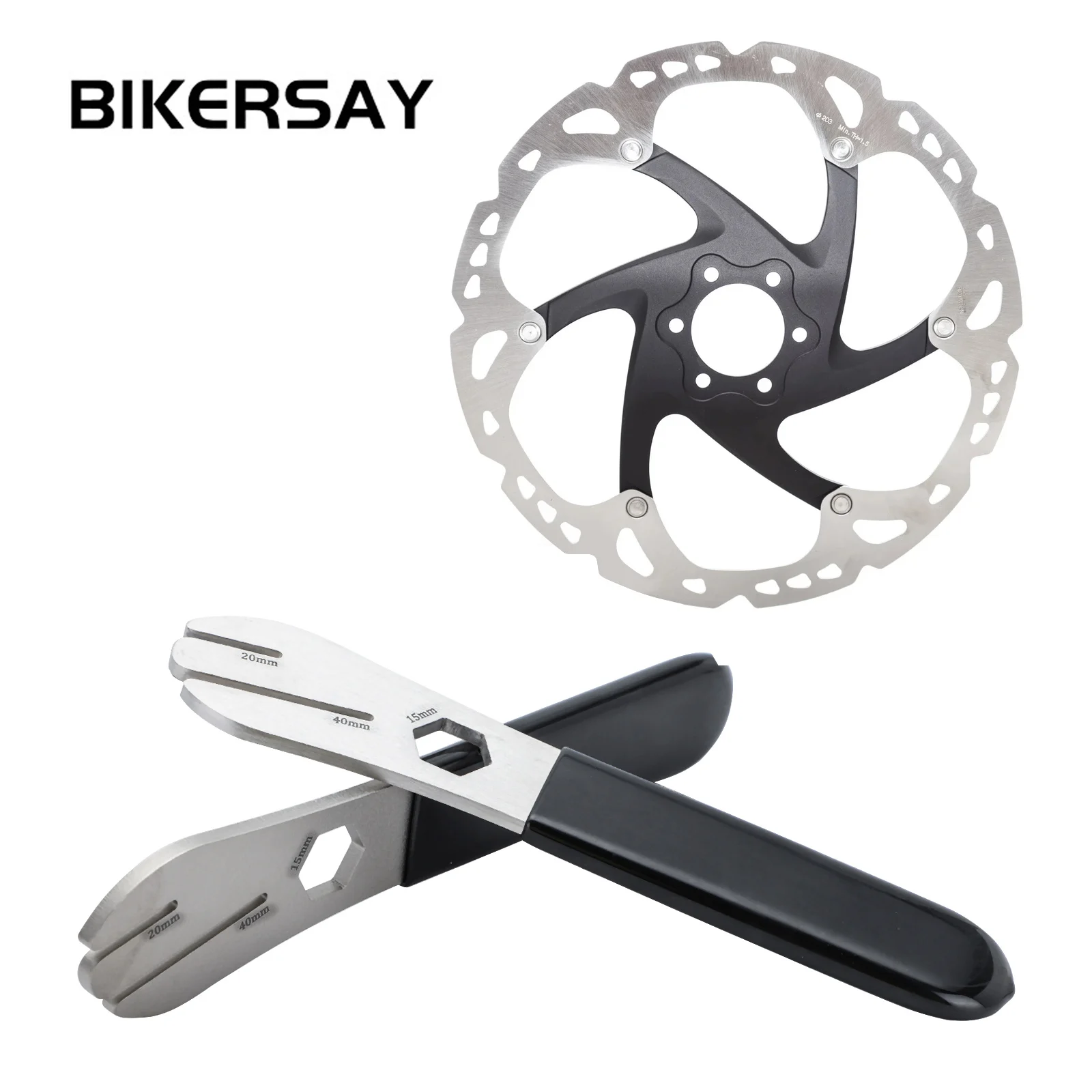 

BIKERSAY Bicycle Disc Brake Correction Wrench Stainless Steel Spanner MTB Disc Brake Adjustment Tools Cycling Accessories