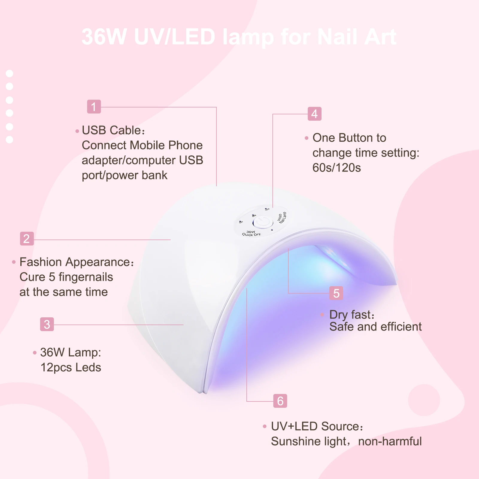 COSCELIA Manicure Kit Base Top Coat Nail Drill Machine Gel Polish Soak Off Art Design Tools UV LED Lamp Dryer | Красота и здоровье