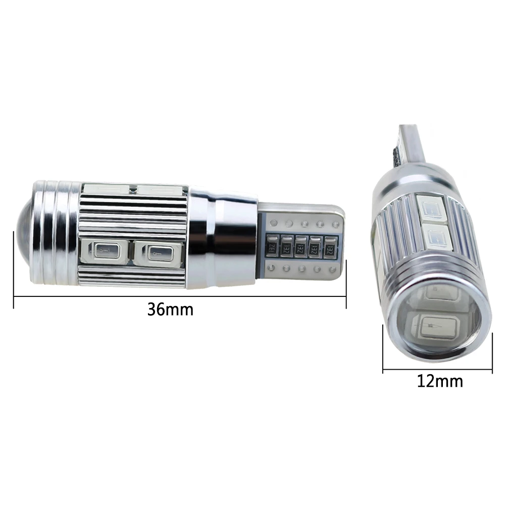 1 пара стайлинга автомобилей авто светодиодный 194 W5W Canbus 10 SMD 6000k 5630 Светодиодный