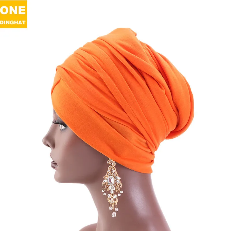 Качественные хлопковые товары Amazon эластичный длинный хвост Национальный тюрбан