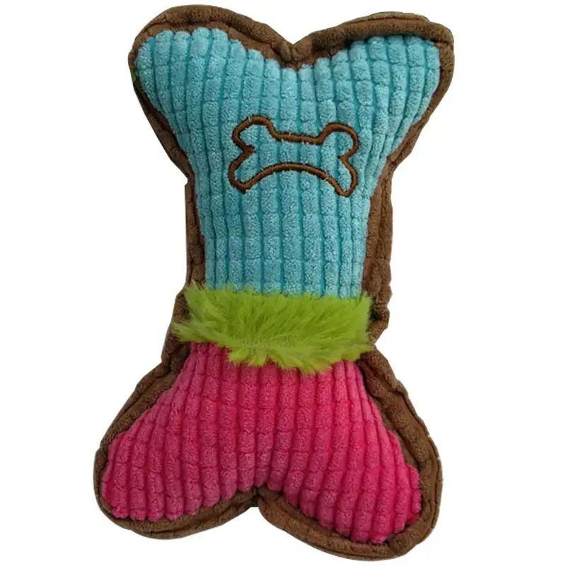 

1pcs Squeak Chew Dog Toys Sound Dog Cat Toys Pet Funny Bite Resistant Plush Toys Bone Shaped Fit For All Pets Durability игѬђки
