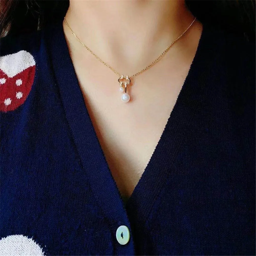 

DIY Pearl Accessories S925 Sterling Silver Concealer Beads Jade Pendant Base Empty Support For Women Making Jewelry Gift