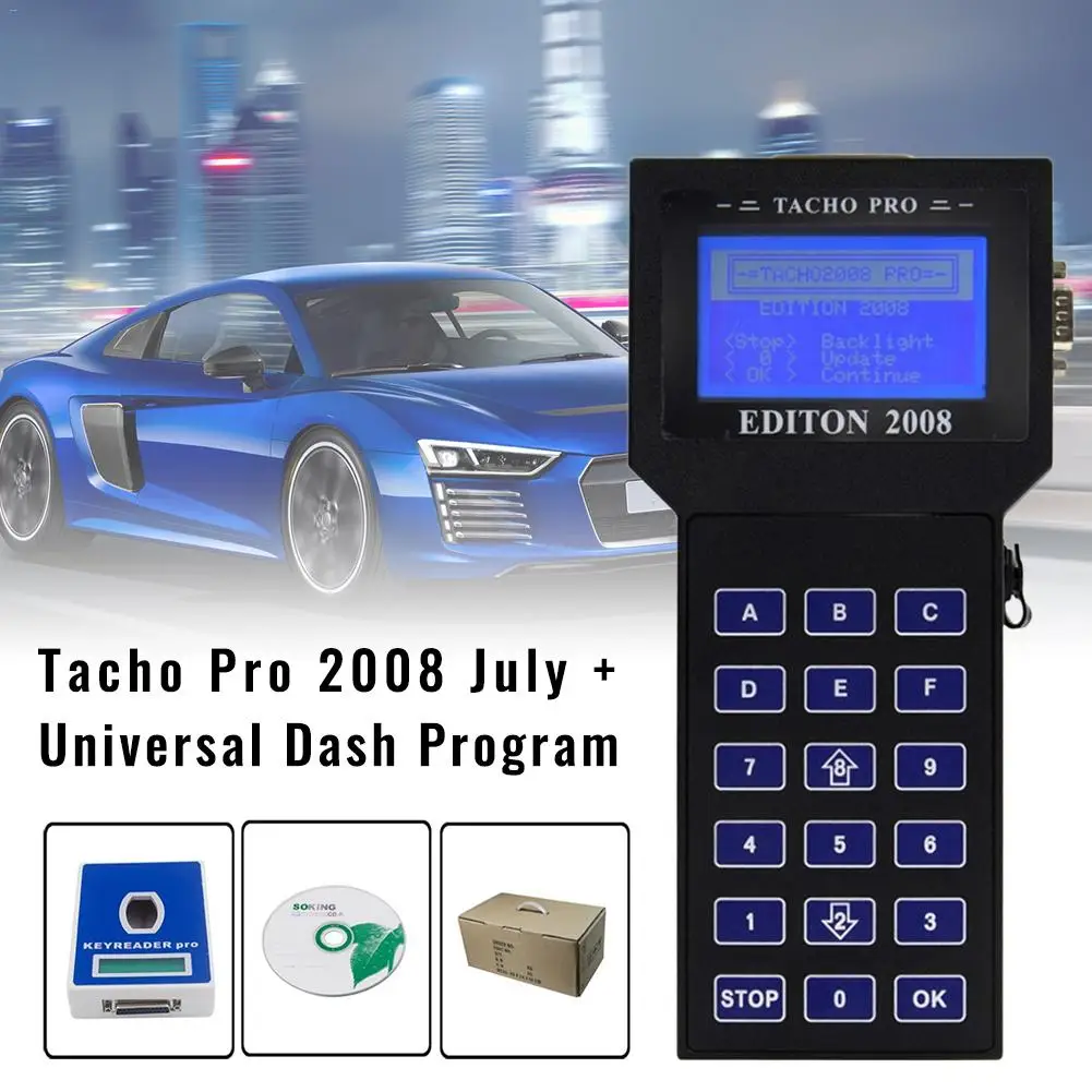 Универсальный одометр сканер скорости измерительный инструмент для Tacho Pro 2008 7