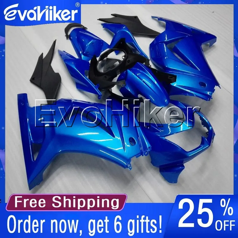 

Custom motorcycle cowl for ZX250R EX250 2008 2009 2010 2011 2012 ABS fairing Injection mold blue+gifts