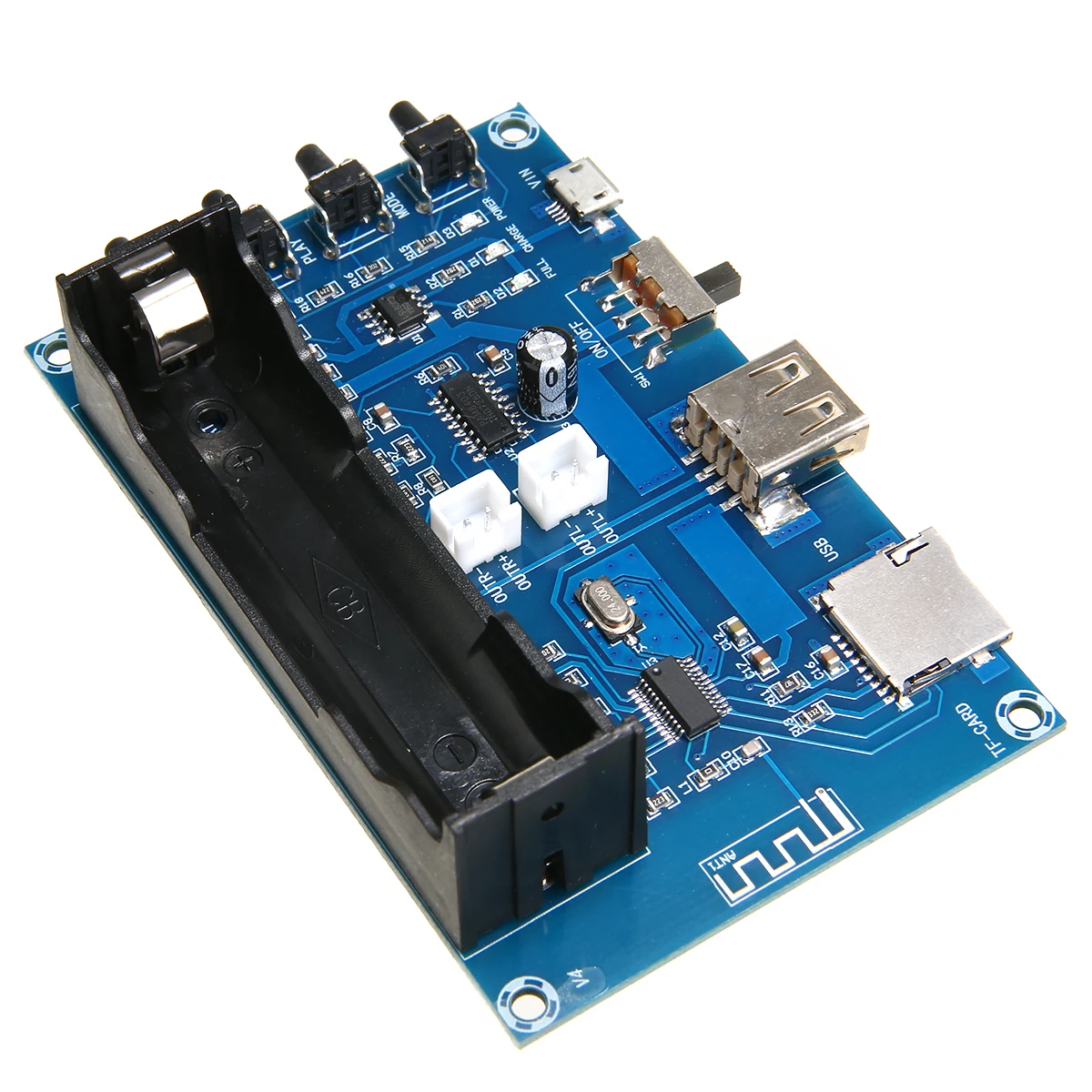 Новейшие bluetooth V4.0 плата приема усилителя питания модуль перезаряжаемая батарея