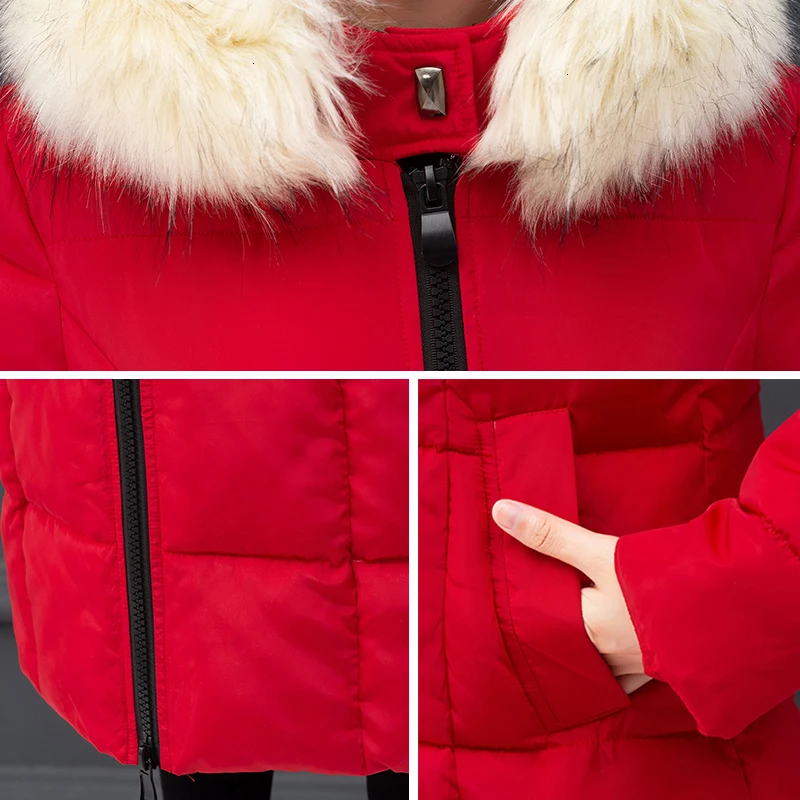 2019 High Quality Winter Jas Women Capuchon With Bont Warm Thicken X -long Women's Slim Wet Coated Parka 9 Styles Available | Женская