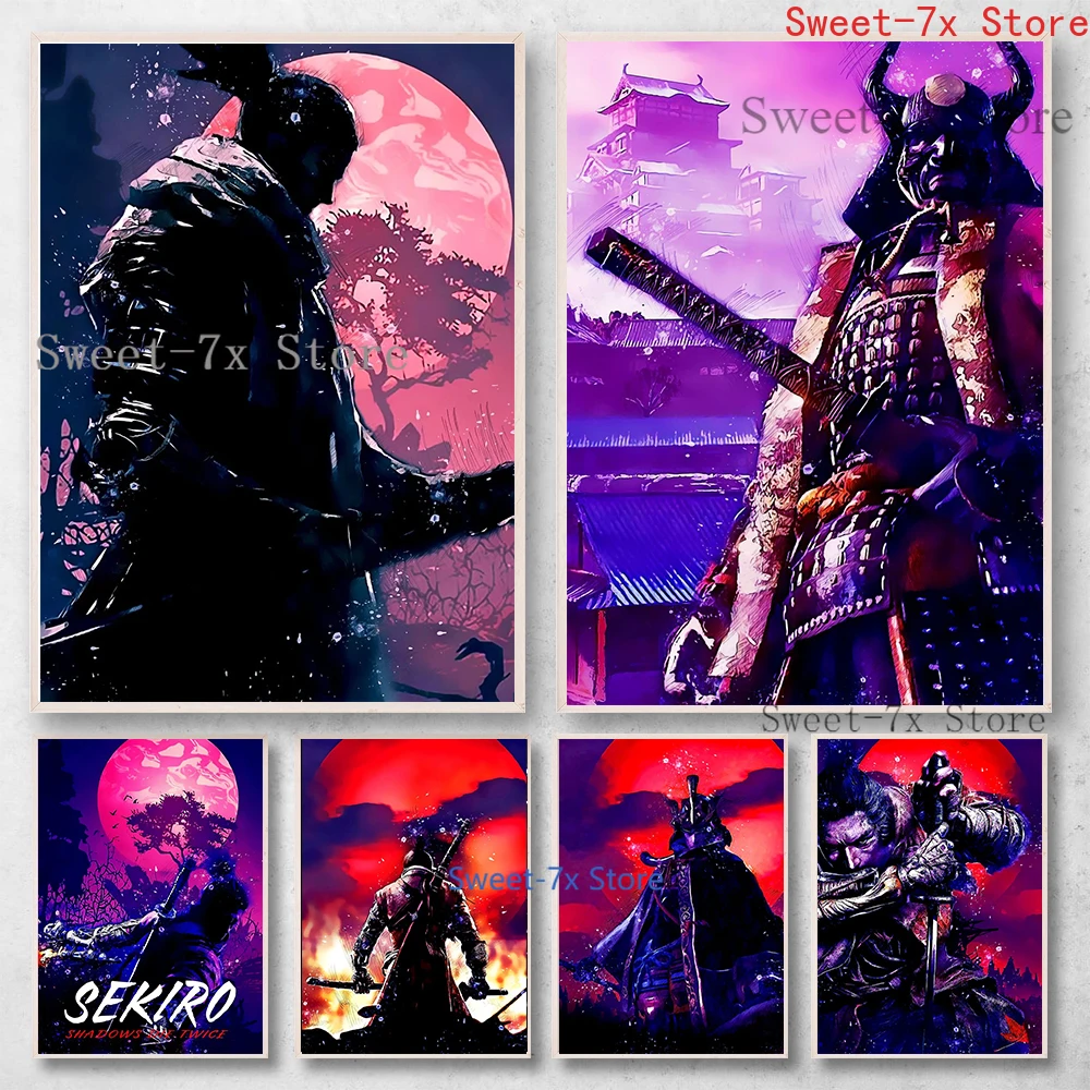 

Game Sekiro Shadows Die Twice Canvas Painting Art Nordic Posters and Prints Wall Pictures for Living Room Decoration Frameless