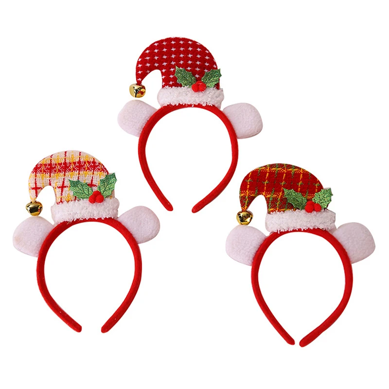 Горячая Распродажа Рождественская повязка на голову Санта Рождественский Декор