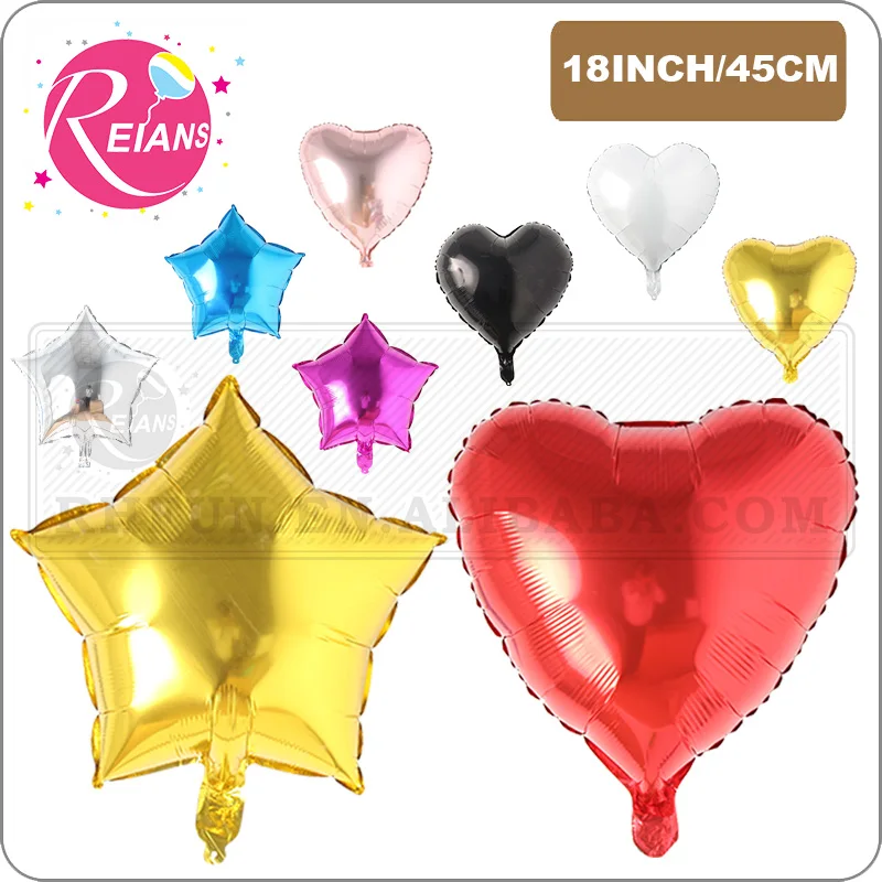 Гелиевые металлические шары в виде сердца 18 дюймов 45 см|Воздушные и аксессуары| |