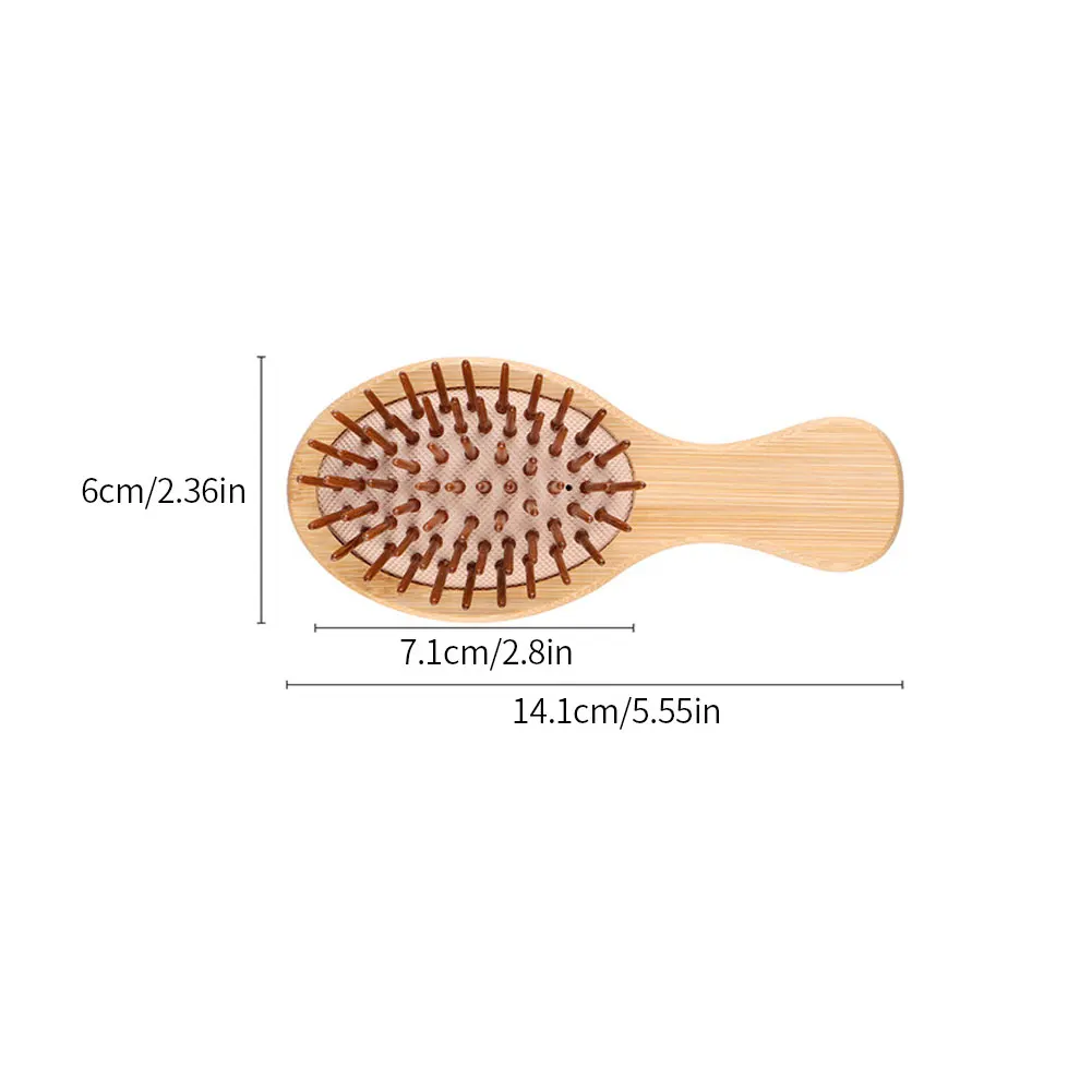 

Wooden Barber Hairbrush Detangling Hair Scalp Massage Brush Anti Static Hairdressing Airbag Comb Barber Hair Cutting Tools
