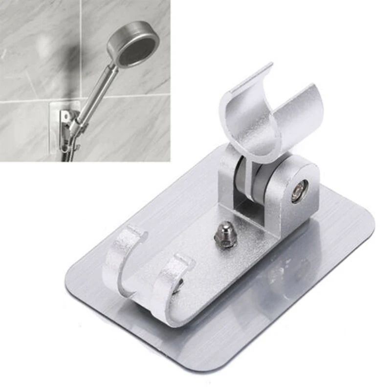 

1pc Bathroom Shower Head Holder Stand Bracket Wall Mount Hook Multi Functional