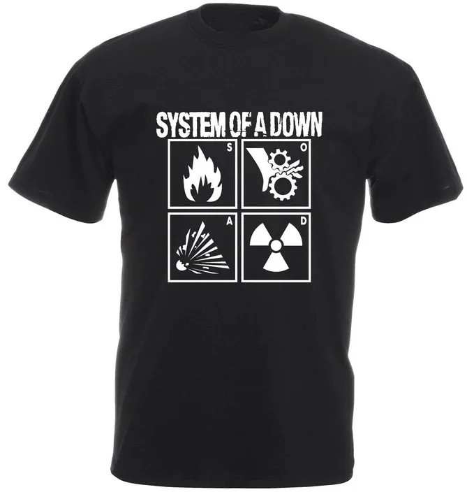 

Summer Dress SYSTEM OF A DOWN T-Shirt Men Short Sleeve Printed Custom T shirt Size S~XXXL