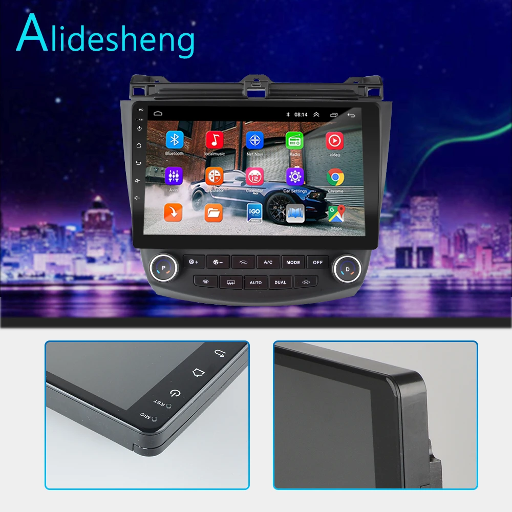 2G+ 32 2.5D 10,1 Android 8,1 2Din GO Автомобильный мультимедийный dvd-плеер gps для Honda Accord 7 2003 2004 2005 2006 2007 navigatio Wi-Fi, BT