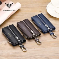 genuine leather key wallet mens key chain coin purse high capacity universal cowhide high quality key storage 2020
