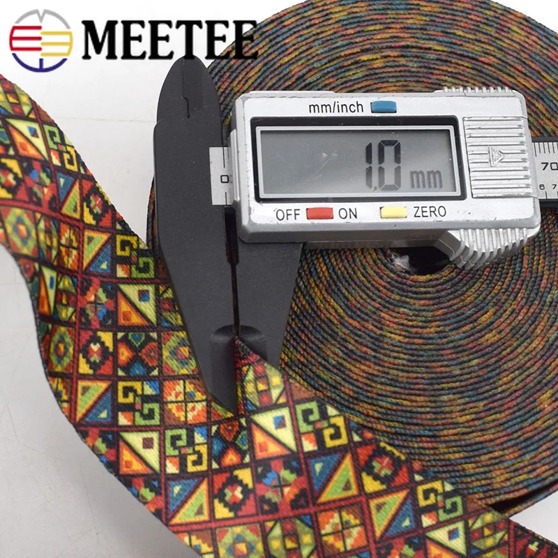 5 м 38 мм полиэфирные ленты с принтом этнические для одежды ремень пояса