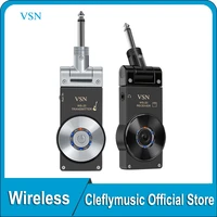 vsn 2 4ghz guitar wireless system transmitter receiver for electric guitar bass violin with rechargeable battery