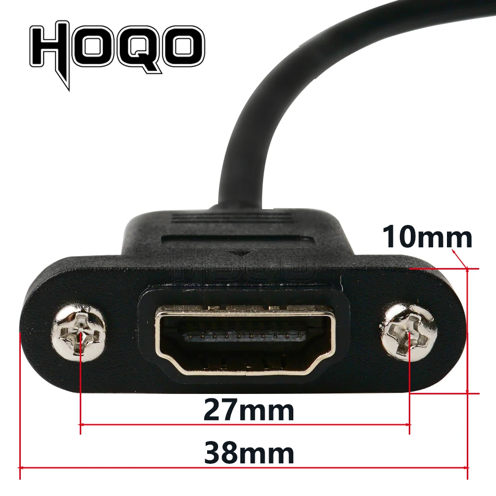 HDMI-Совместимость с прямым углом 90 градусов HDMI Панель крепление разъем