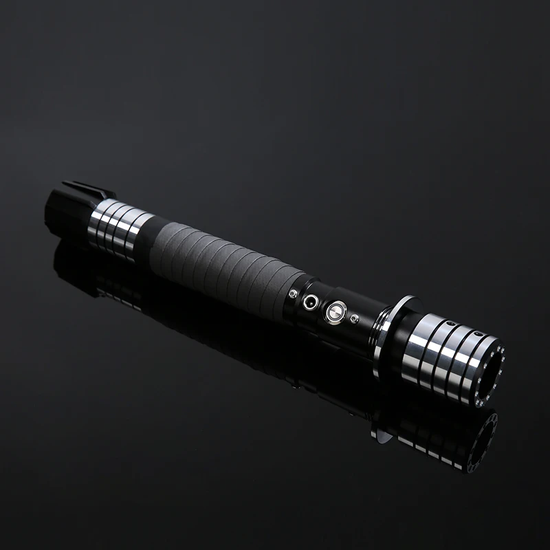 Sable de luz l&aacute;ser dos en uno para ni&ntilde;os, espada l&aacute;ser con empu&ntilde;adura de Metal con hoja de Pc, juguete Led, Rgb/Neo Pixel-2
