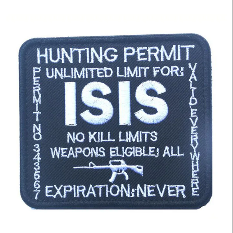 Isl охотничий билет вышивка глава армии США военный тактический рюкзак для одежды