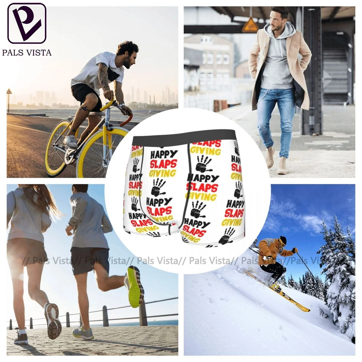 

Slap Bet Underwear Sublimation Trenky Polyester Trunk Custom Cute Male Boxer Brief