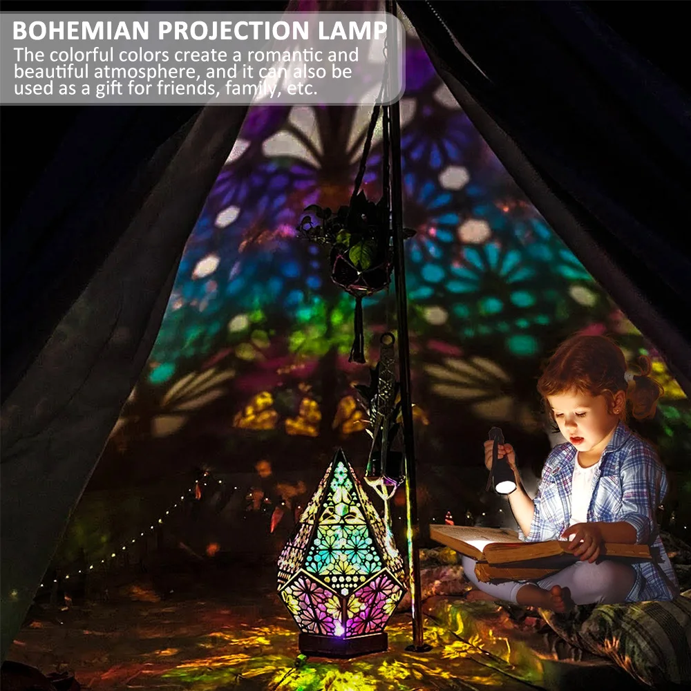 Напольная Лампа с проекцией звездного неба пластиковый цветной светильник в