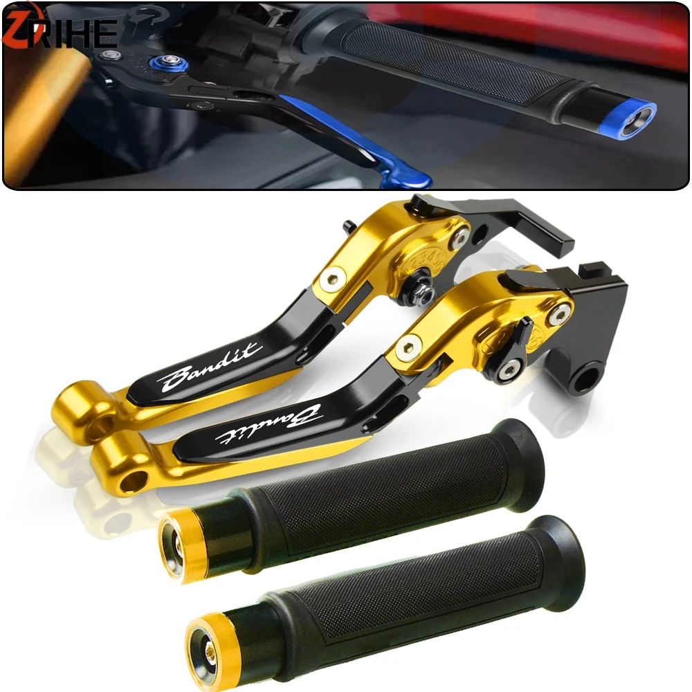 

Motorcycle Adjustable Folding Extendable Brake Clutch Levers Handlebar Grips For Suzuki Bandit GSF 600S 1996-2003 2002 2001 2000