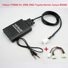 Автомобильный аудиоплеер Yatour yt-m06, MP3-плеер для 1998-2002 Toyota Harrier Lexus RX300, цифровой музыкальный чейнджер, USB SD AUX адаптер