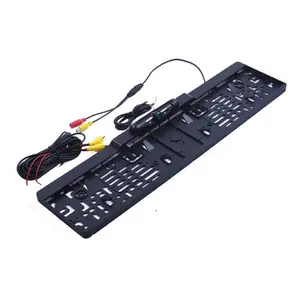 Автомобильный парктроник, водонепроницаемая инфракрасная камера заднего вида в рамке Европейского номерного знака с функцией ночного видения и 4 ИК-подсветкой