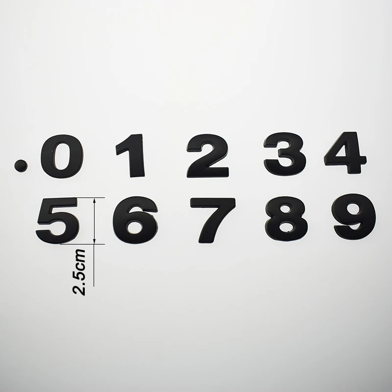 Персонализированные 3D металлические английские буквенные эмблемы цифровые