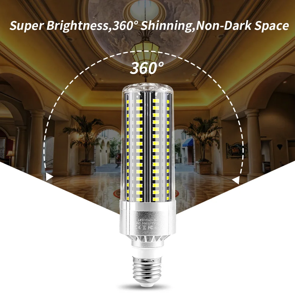Светодиодсветильник лампа Кукуруза E27 220 В Светодиодная высокой яркости 5730SMD