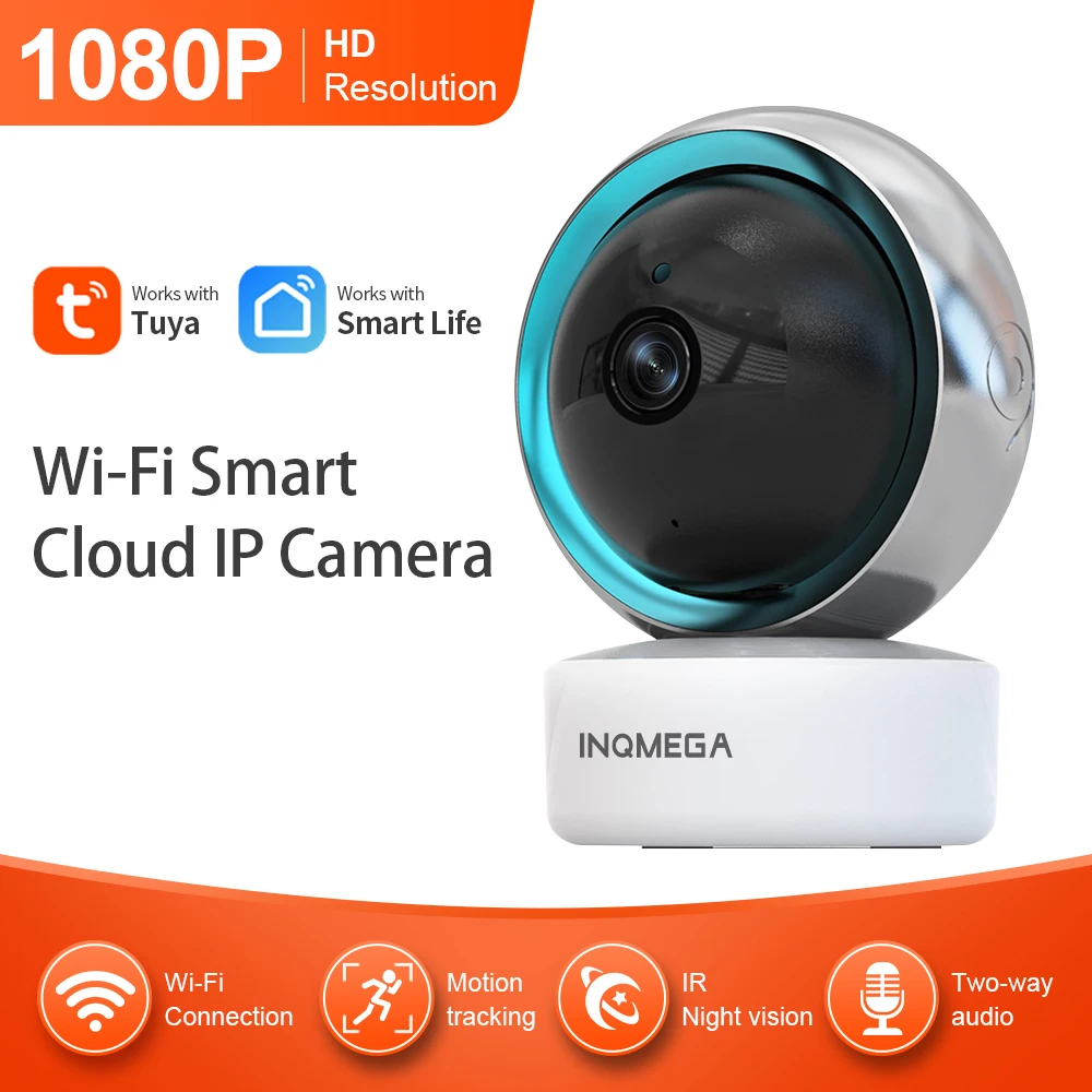 Умная спасательная камера для помещений INQMEGA 1080P TUYA беспроводная видеонаблюдения