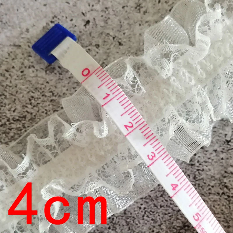 Эластичная белая черная ткань для шитья кружевная лента сделай сам шириной 4 см