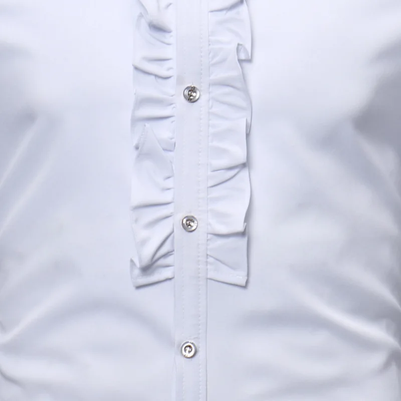 Shenrun мужские рубашки со стоячим воротником с длинным рукавом модная свадебная