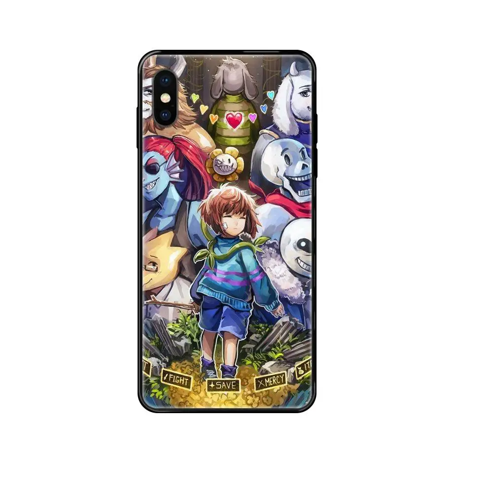 Для iPhone 11 12 Pro Max Plus X XS XR 8 7 6S SE 5 5C 5S 2020 крутая модная игра Undertale Alphys Special Black Soft |