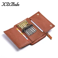 2020 luxury brand wallet card genuine leather womens wallet zipper coin pocket female wallets purses key holder money bag