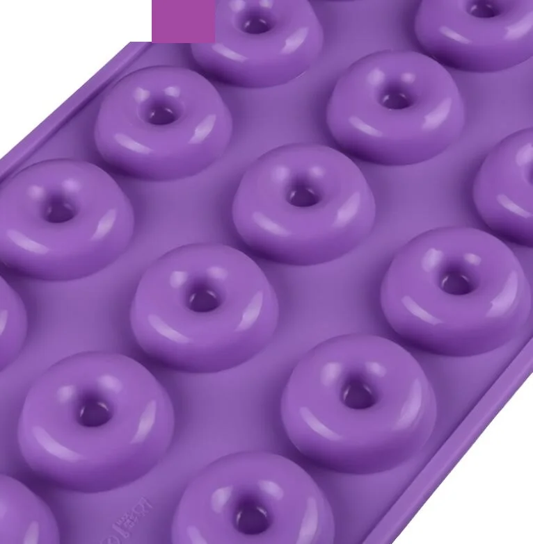 Новинка 18 полости Мини пончики круглой формы силиконовая форма для десертов
