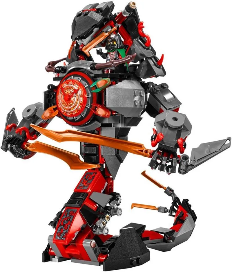 734 шт 10583 ниндзя Мини фигурки Набор совместимые Dawn Of Iron Doom Ninjagoes 70626 строительные