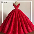 Шикарные Красные Свадебные платья 2020, кружевные свадебные платья трапециевидной формы, сексуальные платья невесты с открытыми плечами в турецком стиле