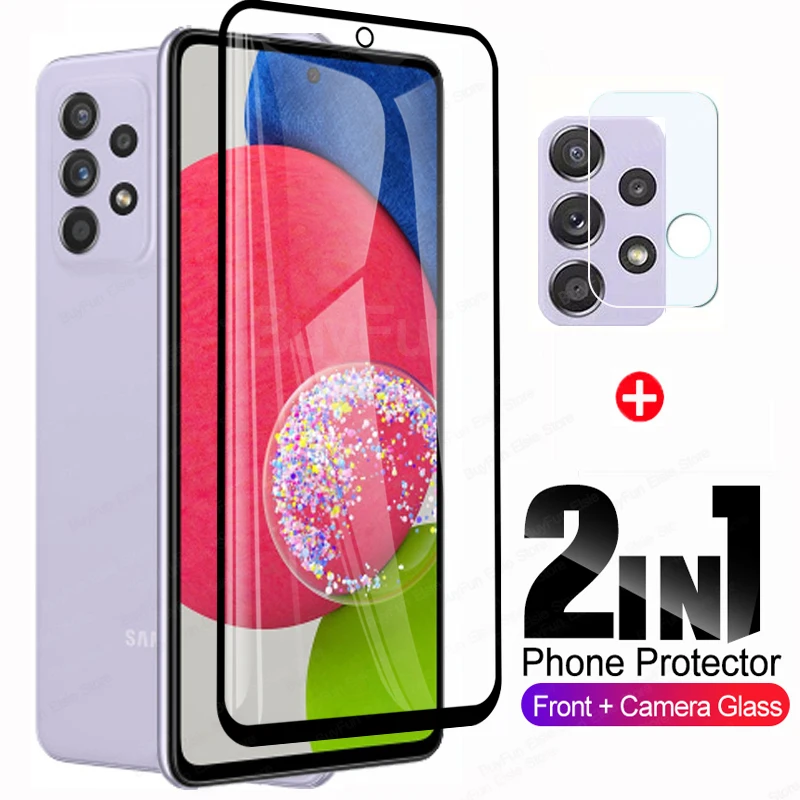 

Закаленное стекло 2 в 1 для Samsung Galaxy A52s 5G, защита для экрана, пленка для объектива камеры Samsung A52 s A 52 s 5G, защитное стекло