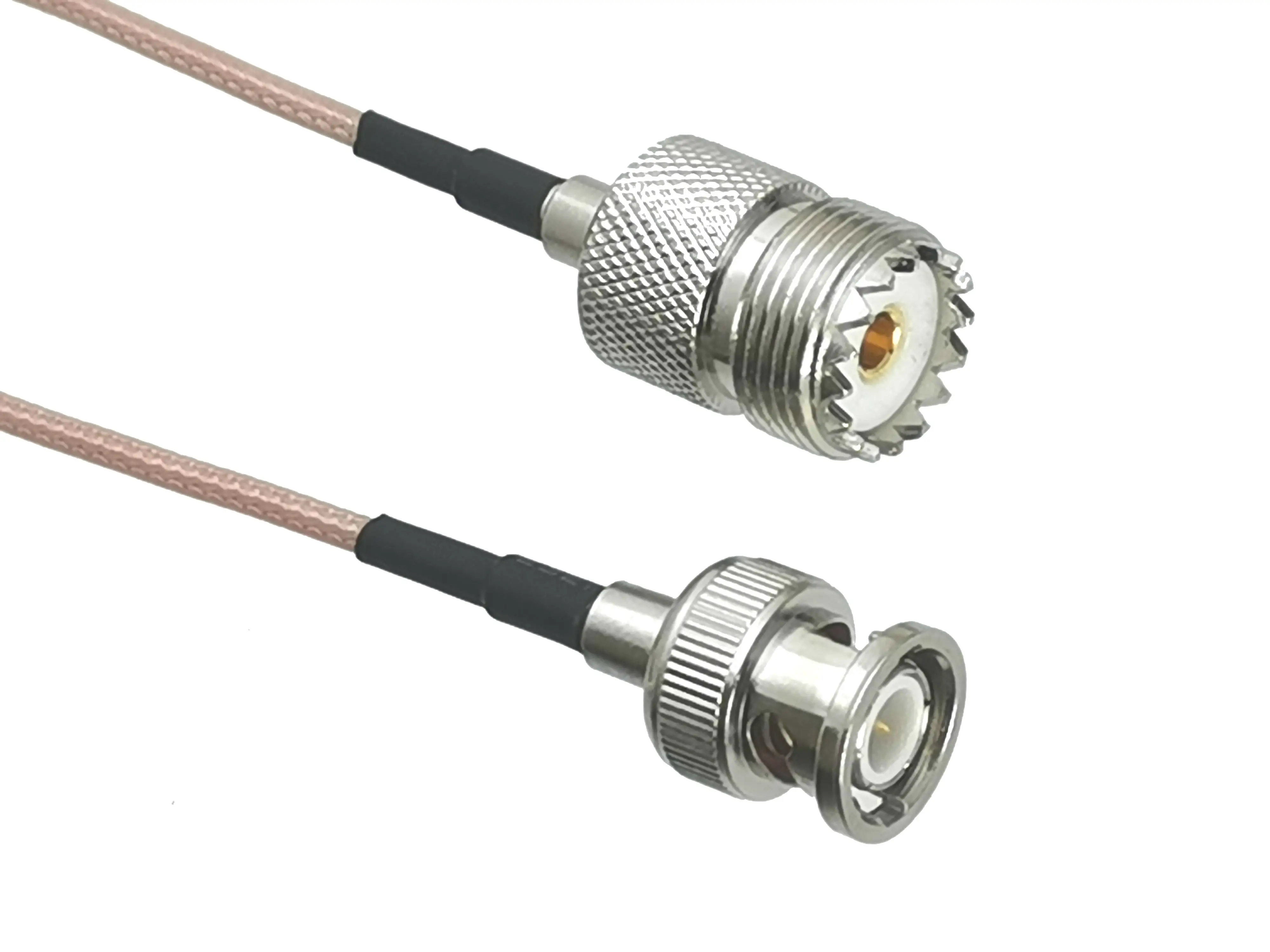 UHF PL259 Male Plug & SO239 Female Jack to BNC Male Connector crimp RG58 RG316 cable Wire Terminal RF jumper pigtail 6inch~10M images - 6