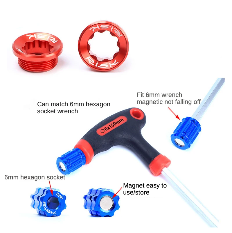 

M20x8 Bike Crank Cover Road MTB Bicycle Chainwheel Bolt Crank Arm Cover BB Screw for Deore/XT/SLX/XTR/105/UT/DA