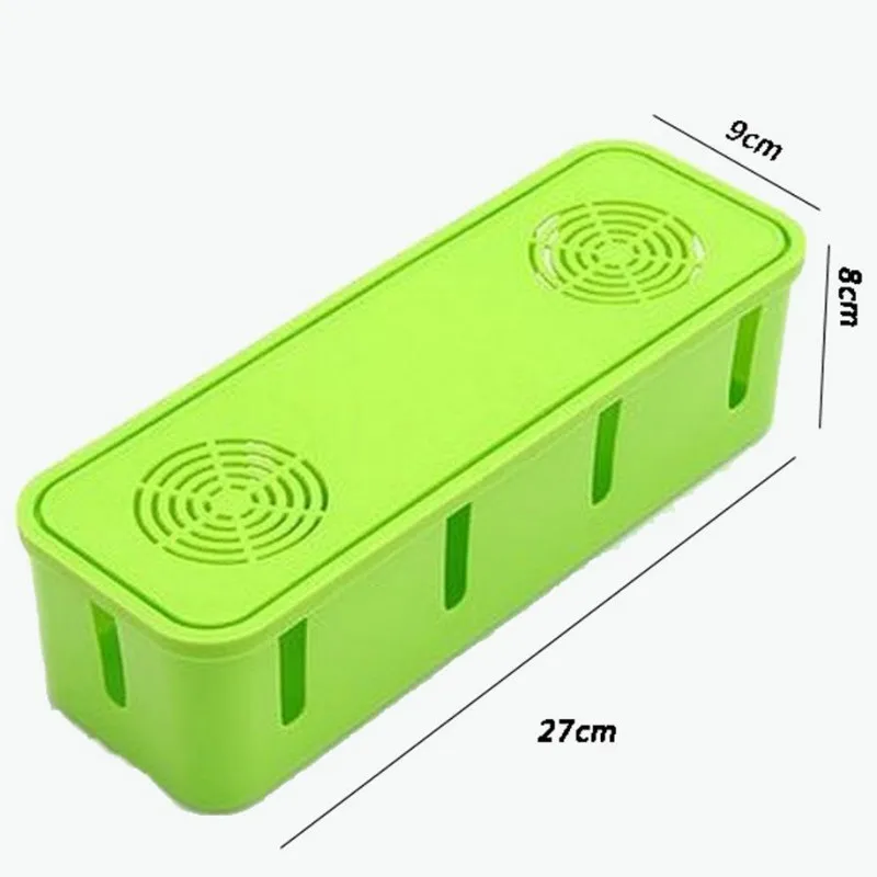 

Cable Storage Box With Dissipation Hole Safety Power Cord Socket Protection Against Electric Wire Management S6S11L25