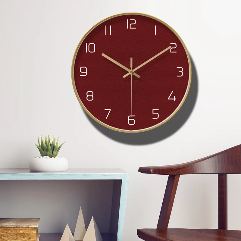 Большие настенные часы кухонные металлические современные скандинавские для