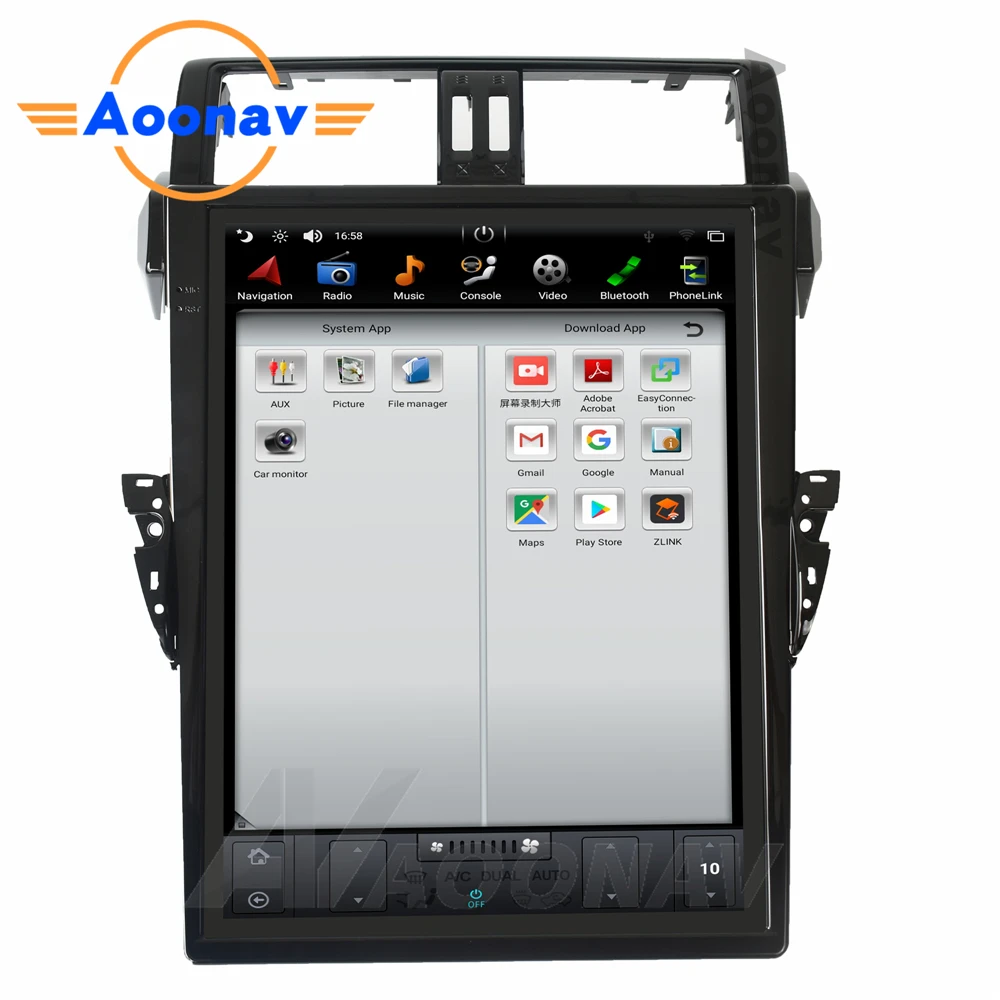 Автомагнитола 2din на android мультимедийный плеер для Toyota Land Cruiser Prado/LC150/ PRADO 150 2014-2019