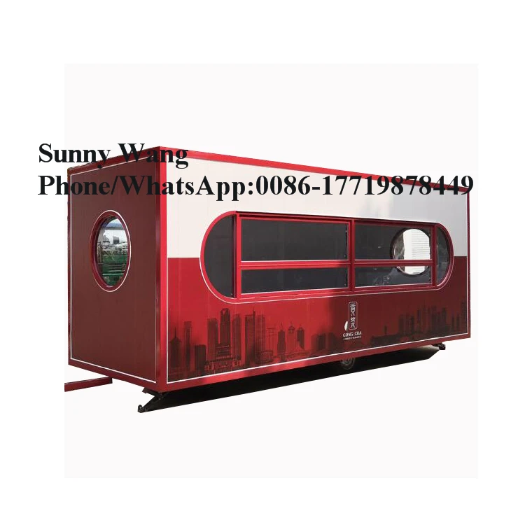 4 6 m трейлер для общественного питания Мобильный грузовик продажи передвижная