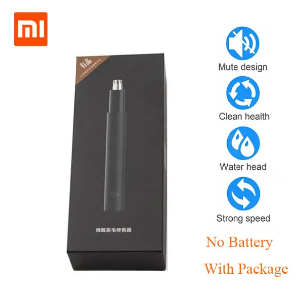 With Package Xiaomi Mijia, Электрический мини триммер для волос в носу, HN1, портативная Бритва для ушей в носу, машинка для стрижки, водонепроницаемый безопасный очиститель, инструмент для мужчин M56 - Цвет: With Package