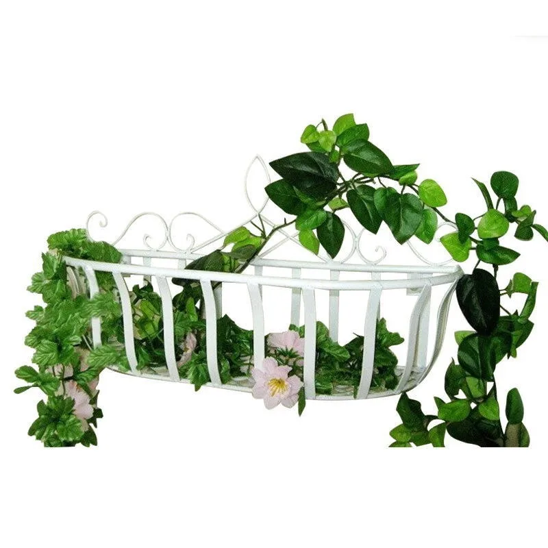

European style creative wrought iron wall hanging rack home living room wall outdoor balcony simple flower pot rack LB92111