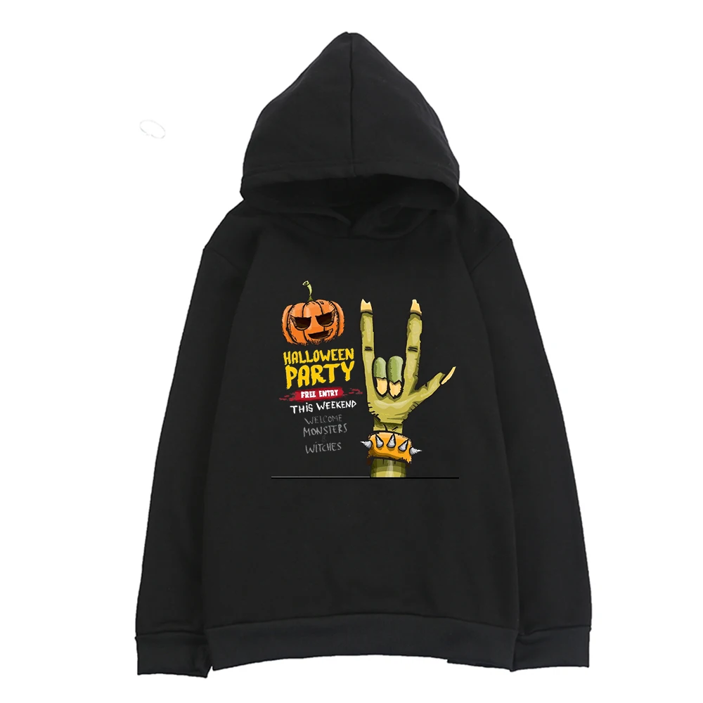 

Halloween printed hoodies for boys and girls kids Halloween costume long sleeve and pure cotton kids clothes trick or treat